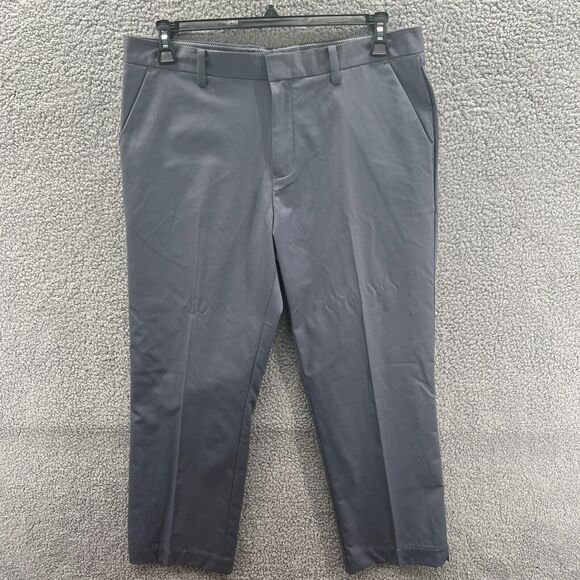 MEN’S ASHWORTH GOLF FLAT FRONT TROUSER PANT, SIZE 34x32, Cornflower Blue - Picture 1 of 12